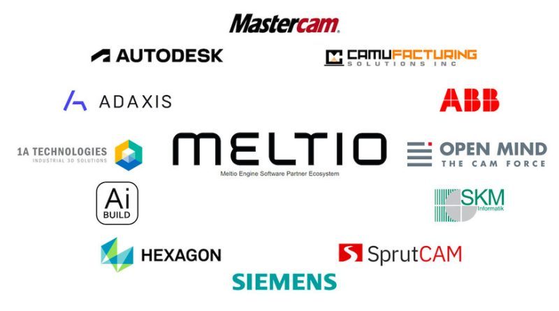 Meltio współpracuje z 12 wiodącymi producentami oprogramowania.